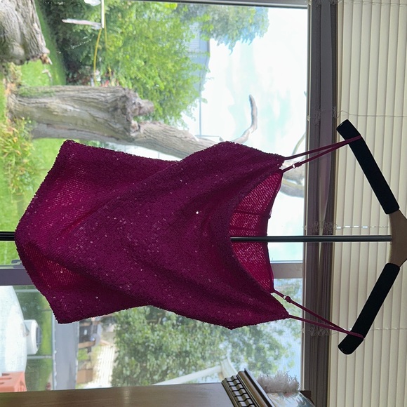 Generation Love Dresses & Skirts - Generation Love Vibrant Pink Sequin Camisole